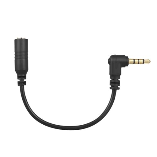 HOOLRZI 3,5 mm Audioadapterkabel mit 90 Grad rechtwinkligem Stecker für Smartphones und DSLR-Mikrofone HOOLRZI 3,5 mm Audioadapterkabel mit 90 Grad rechtwinkligem Stecker für Smartphones und DSLR-Mikrofone von HOOLRZI