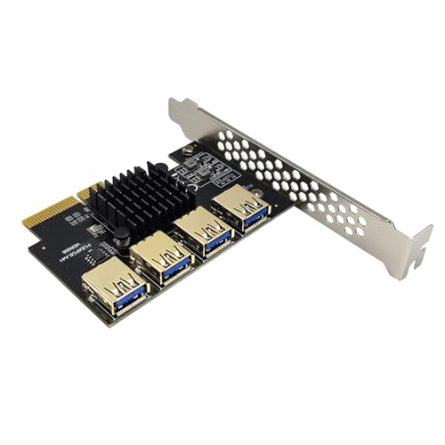 HOOLRZI PCIE 1 Bis 4 Mining Anschlüsse PCIE 4X Bis 4 USB3.0 PCIE Für Express von HOOLRZI