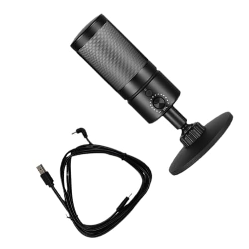 HOOLRZI USB-Desktop-Mikrofon mit Farbbeleuchtung und klarem Sound für Gamer und Streamer, einfache Einstellungen HOOLRZI USB-Desktop-Mikrofon mit Farbbeleuchtung und klarem Sound für Gamer und Streamer, einfache Einstellungen von HOOLRZI
