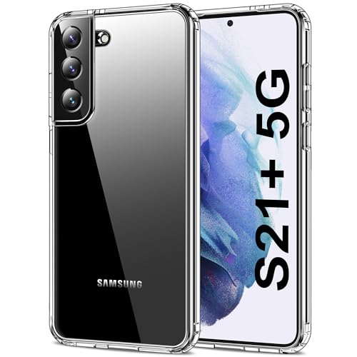 HOOMIL Crystal Clear Hülle für Samsung Galaxy S21+ Plus 5G 6,7 Zoll, Nie Vergilbung Transparent - Durchsichtig von HOOMIL