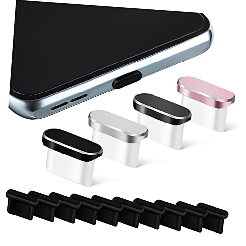 HOOTNEE 14 STK Wasserdichter Stecker USB-C-Staubkappe USB-Port-Abdeckung Typ-C-Stecker Handy staubschutz staubstoper Telefon der Anruf USB-C-Stecker aus Silikon Typ C deckt klein ab Metall von HOOTNEE