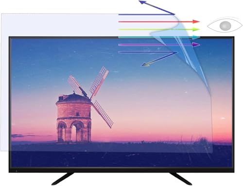 HOTAPEPU Blendfreier Blaulicht-TV-Bildschirmschutz, Innen- und Außen-TV-Anti-Bildschirm-Mattfolie zur Linderung der Ermüdung der Augen für LCD-LED-Fernseher / 65in 1440x809mm von HOTAPEPU