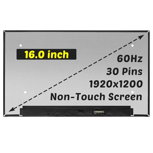 HOULISE Ersatz für Lenovo ThinkPad T16 Gen 1 Typ 21BV 21BW 21CH 21CJ LCD-Bildschirm 1920 x 1200 40,6 cm (16 Zoll), 30-polig, 60 Hz, LED-Display, Digitizer Panel (nur für Non-Touch-Bildschirm) von HOULISE