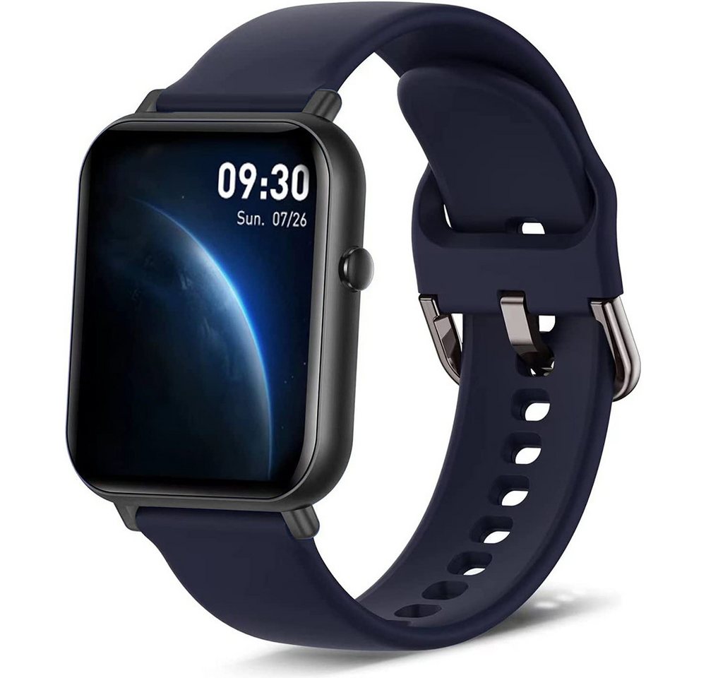 HOUROC Smartwatch, Fitness Tracker Uhr für Damen Herren Smartwatch Smartwatch (1,69" HD Voll Touchscreen Zoll), IP67 Wasserdicht, Uhren Watch für Android IOS, Pulsmesser Schrittzähler Schlafmonitor Aktivitätstracker von HOUROC