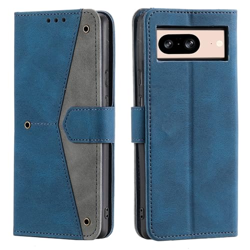 HOUSIM Hülle für Google Pixel 8 5G Klapphülle Handyhülle mit Kartenfach Schutzhülle Klappbar Buchhülle Leder Handy Tasche Wallet Flip Case Cover Handytasche - Blau von HOUSIM