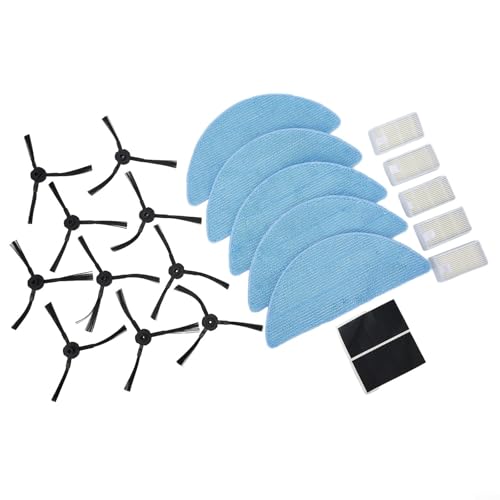 Wesentliches Ersatzteil-Set für Zaco V5s Pro V5x Staubsaugerroboter, Zubehör, Seitenbürsten, Filter, Pads, Reinigungsbürste, Mopp von HOgardenME