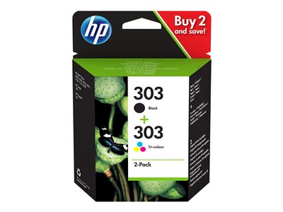 HP 303 2-pack Black/Tri-color Ink Cartri von HP INC.