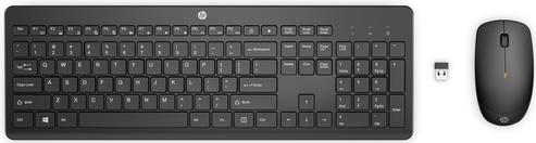 HP 235 - Tastatur-und-Maus-Set - 3-zone layout, low profile key travel - full size - kabellos - 2.4 GHz - Deutsch - Schwarz - Smart Buy (1Y4D0UT#ABD) von HP Inc