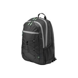 HP Active (Black/Mint Green) Stoff Schwarz/Gr�n Rucksack (1LU22AA#ABB) von HP Inc