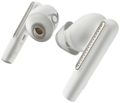 HP Poly Voyager Free 60 UC White Sand Earbuds +BT700 USB-C Adapter +Basic-Ladeetui Computer In Ear K von HP Poly