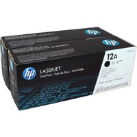 2 HP Toner Q2612AD  12A  schwarz von HP