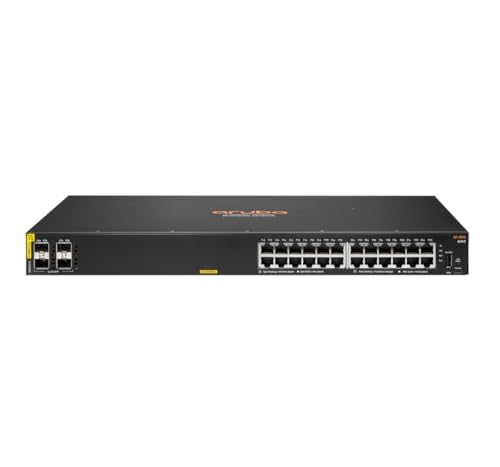 Aruba 6000 28-Port Switch (R8N87A) [24x Gigabit LAN, PoE+, 4X SFP] Schwarz von Aruba