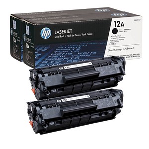HP 12A (Q2612AD) schwarz Tonerkartuschen, 2er-Set von HP