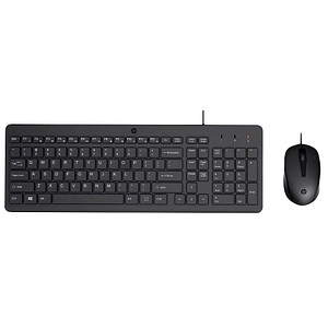 HP 150 Tastatur-Maus-Set kabelgebunden schwarz von HP