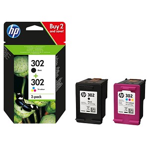HP 302 (X4D37AE) schwarz, color Druckerpatronen, 2er-Set von HP