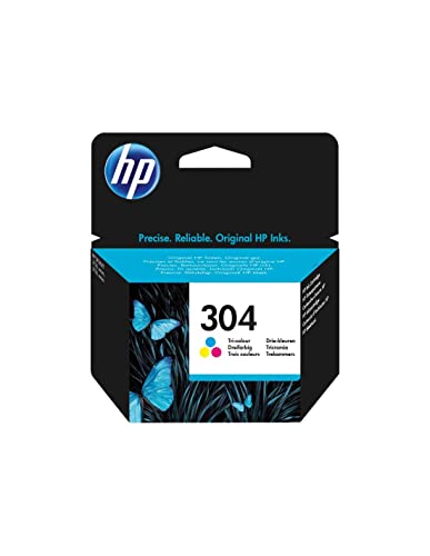 HP 304 (N9K05AE) Original Druckerpatrone Farbe für HP DeskJet 26xx, 37xx, HP ENVY 50xx ,Standard (1er Pack), Tricolor von HP