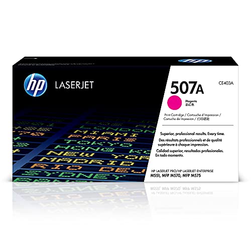 HP 507A (CE403A) Rot Original Toner für HP Laserjet Enterprise M551, Color M575, Pro 570, Magenta 6.600S von HP