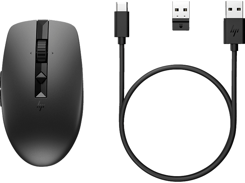 HP 710 Wiederaufladbare geräuschlose Maus, Schwarz von HP
