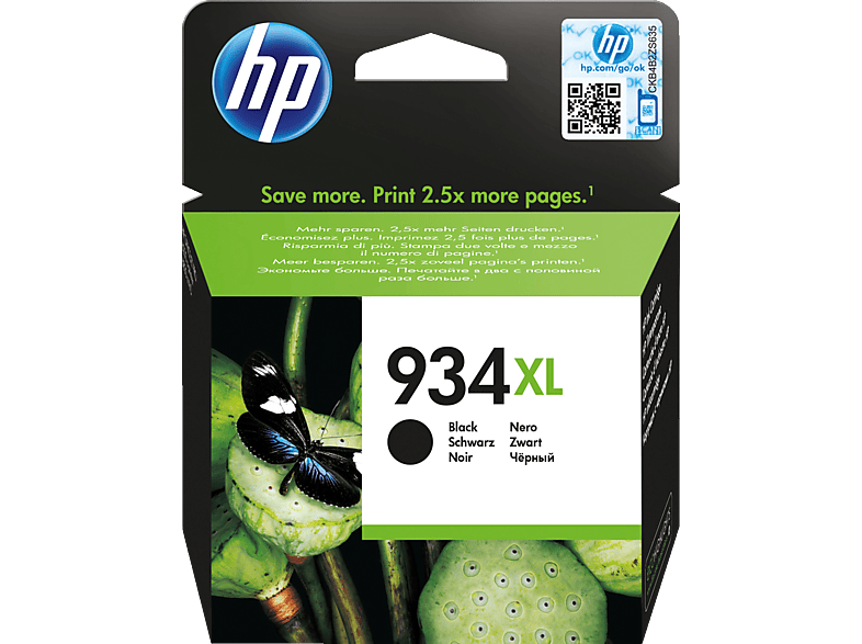 HP 934XL Tintenpatrone Schwarz (C2P23AE) von HP