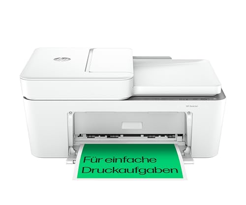 HP DeskJet 4220e Multifunktionsdrucker, 3 Monate gratis drucken mit HP Instant Ink inklusive, HP+, Drucker, Kopierer, Scanner, Mobiler Faxversand, WLAN, Automatische Dokumentenzuführung, Weiß von HP