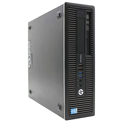 HP Desktop-PC EliteDesk 800 G1 SFF i5 4430 bis zu 3,2 GHz RS232 Windows10 Pro Business Office (überholt) (mit USB-WLAN-Antenne, 4 GB RAM HDD 250 GB) von HP