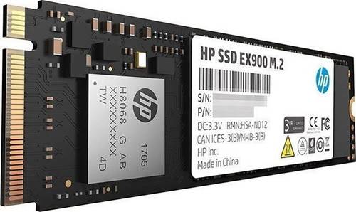 HP EX900 250GB Interne M.2 PCIe NVMe SSD 2280 M.2 NVMe PCIe 3.0 x4 Retail 2YY43AA#ABB von HP