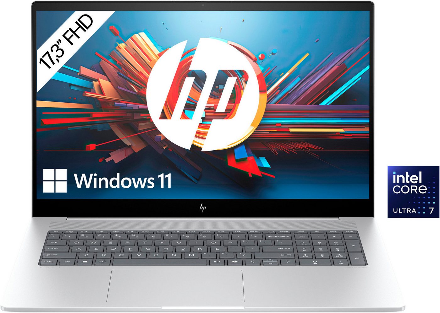 HP Envy 17-da0277ng Notebook (43,9 cm/17,3 Zoll, Intel Core Ultra 7 155U, GeForce RTX 3050, 512 GB SSD) von HP