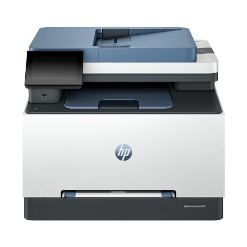 HP Color LaserJet Pro MFP 3302fdwg Multifunktions-Farblaserdrucker, Fax, Automatischer beidseitiger Druck, Hohe Druckgeschwindigkeit, CGD-Touchscreen, Wi-Fi, Ethernet, USB, HP Wolf Pro Security von HP