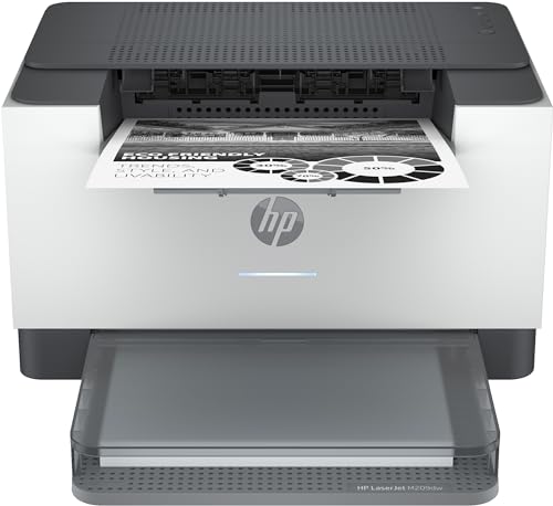 HP LaserJet M209dw Laserdrucker Schwarzweiß, Beidseitiger Druck, Dual-Band Wi-Fi, USB, HP Smart App, LED Bedienfeld, HP Instant Ink-fähig von HP