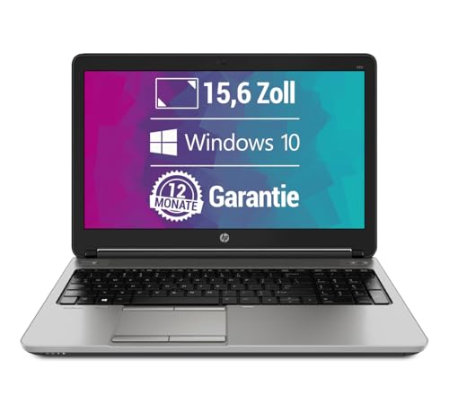 HP ProBook 650 G1 15,6 Zoll Laptop Intel Core i3-4000M@ 2,4 GHz 16 GB 256 GB SSD mit Windows 10 Pro & GRATIS Antiviren-Software Webcam inkl. 12 Monate Garantie (Generalüberholt) von HP