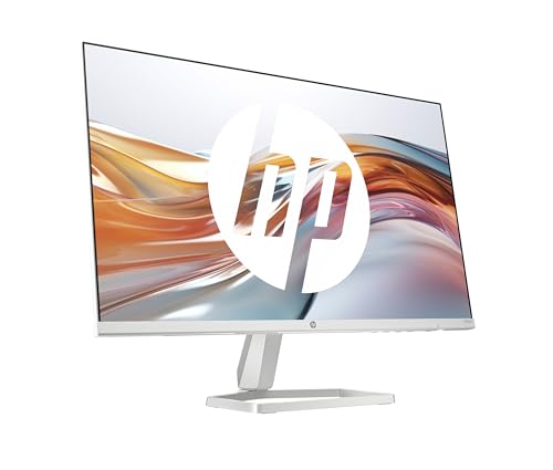 HP Series 5 524sw FHD IPS Monitor | 60,5 cm (23,8 Zoll) | 100Hz | 1920x1080 Pixel (16:9) | 1500:1 Kontrast | 99% sRGB | HDMI 1.4 | VGA | -5 bis +25°Neigung | Nachhaltig | Weiß-Silber von HP