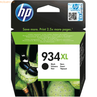 HP Tintenpatrone HP 934XL C2P23AE schwarz von HP