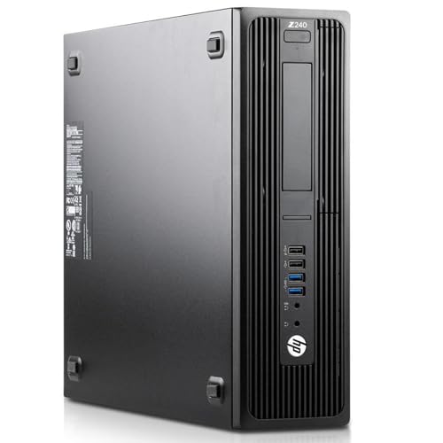 HP Workstation Z240 SFF PC Desktop-Computer, Prozessor Core i7 – 6700, 32 GB RAM, 1 TB SSD, Win 10 Pro (generalüberholt) von HP