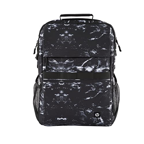 HP XL Unisex Campus Rucksack, Laptop Rucksack, 15,6 Zoll Laptop Fach, 20 Liter Fassungsvermögen, gepolsterte Schultergurte, Regenabweisend, zu 50% aus recycelten Materialien, 0,62 kg leicht, Marble von HP