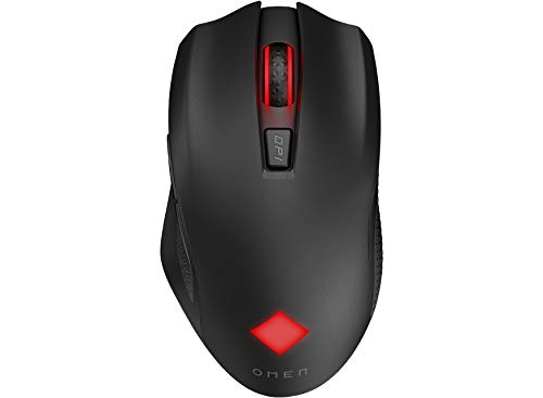 OMEN Vector Wireless Gaming Maus (Warp Wireless Technologie, PixArt eSport Sensor, bis 16.000 DPI, RGB, bis zu 180 Std. Akkulaufzeit, Wireless Maus, kabellos) schwarz von HP