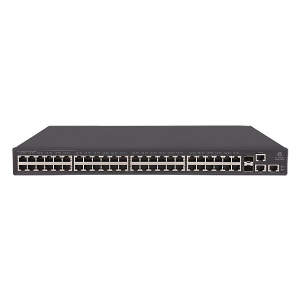HP Gigabit 48-Port Web-Managed Switch 1950-48G-2SFP+-2XGT (JG961A) [mit Festanschluss] von HPE