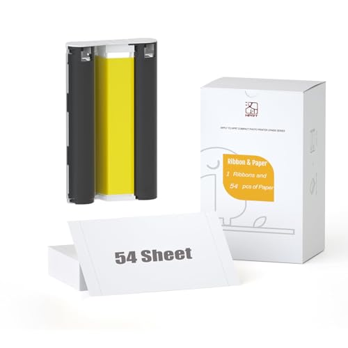 HPRT CP4100 15,2 X 10,2 cm Fotopapier 54 Blatt und ein Farbband für CP4100/CP4000L Fotodrucker HPRT CP4100 15,2 X 10,2 cm Fotopapier 54 Blatt und ein Farbband für CP4100/CP4000L Fotodrucker von HPRT