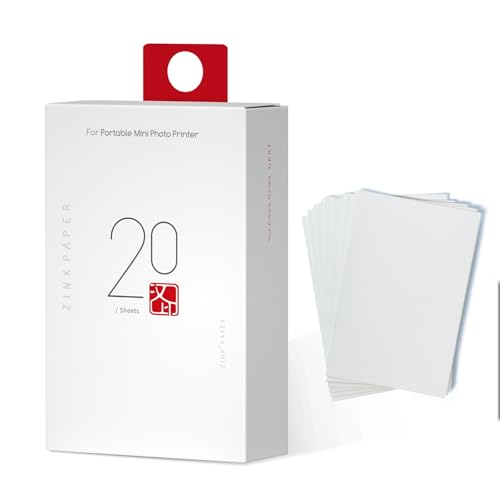 HPRT MT53 Fotopapier (20 Blatt) – 2x3" Selbstklebendes Sofortfotopapier, Kompatibel mit HPRT MT53 & iDPRT ZP200 Mini Fotodruckern HPRT MT53 Fotopapier (20 Blatt) – 2x3" Selbstklebendes Sofortfotopapier, Kompatibel mit HPRT MT53 & iDPRT ZP200 Mini Fotodruckern von HPRT