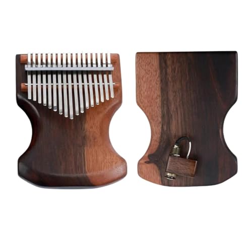 Kalimba 17-Tasten-Daumenklavier Aus Ebenholz Kalimba-Finger Einfaches Retro-Hand-E-Box-Musikinstrumente Kalimba-Klavier von HQWBVD