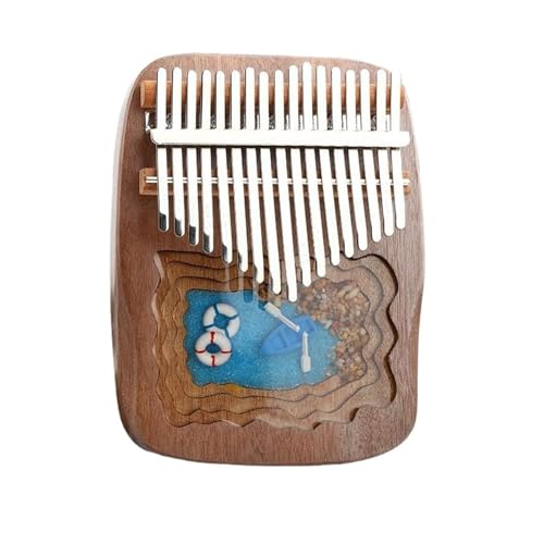 Kalimba Kalimba Tasche 17 Tasten Mahagoni Calimba Xylophon Vibraphon Musikinstrument Daumen C Tonalität(B) von HQWBVD