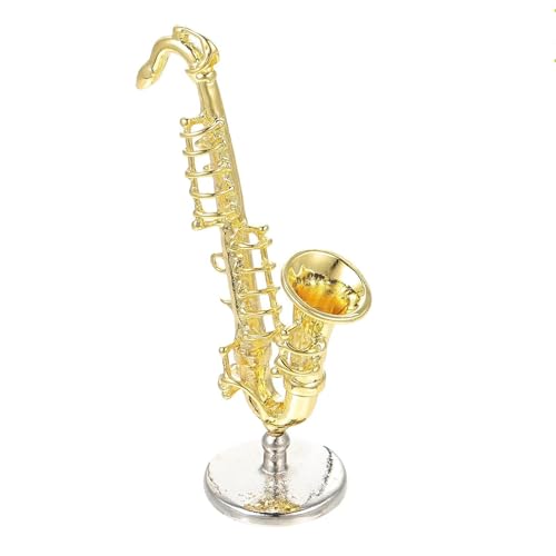 Musikinstrument-Modelle, kleine Musikinstrumente, Miniatur-Saxophon-Ornamente, Saxophon-Modell von HQWBVD