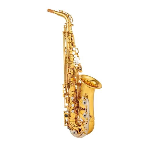 Saxophon Alto Eb Tune Saxophon Messing Musikinstrument Goldlack Mit Zubehör Für Anfänger Für Üben Des Spielens(C) von HQWBVD