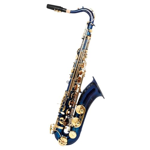 Saxophon Tenorsaxophon Bb Professionelles Messingsaxophon Saxophon Holzblasinstrument Mit Kofferständer Set Rohrblattzubehör(E) von HQWBVD