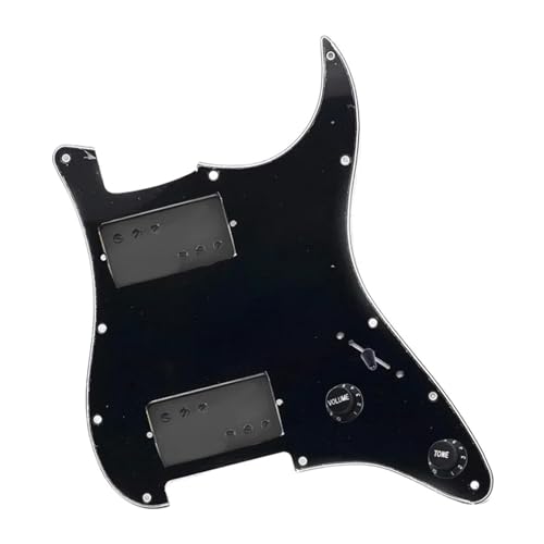 Schlagbrett-Tonabnehmer HH Two Humbucker Coil Spliting E-Gitarre Schlagbrett LP Style Humbucker Loaded Prewired Scratchplate Pickup(B) von HQWBVD