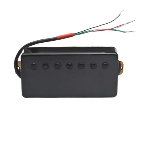 Steg-Tonabnehmer LP 7-saitige Gitarre Messingabdeckung Humbucker Schlitzschraube 8,5K 14K Coil Splitting Pickup Für 7-saitige E-Gitarre(C) von HQWBVD