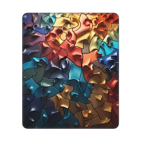 Mauspad, rutschfest, wasserdicht, mit rutschfester Gummiunterseite, erhöhtes Puzzle, Gaming-Tastaturmatte, Computer-Schreibtischunterlage für Zuhause, 24 x 30 cm von HQaxsfQxnr