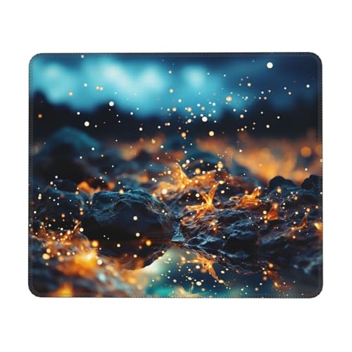 Mouses Pad Golden Dust Mouses Mat with Non-Slip Rubber Computer Keyboard Mat for Wireless Mouses Gaming Desk Pad for Home 25,4 x 30,5 cm von HQaxsfQxnr