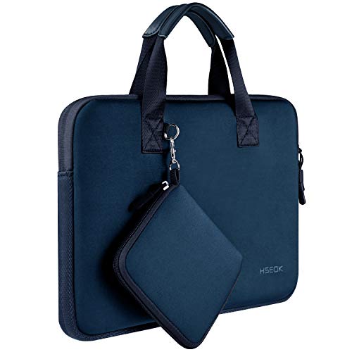 Laptop Hülle Tasche Kompatibel 13"-13.3" MacBook Air Pro, Surface Laptop 13.5", Wasserabweisende Elastische Neopren Notebook Handtasche mit Klein Fall,D02B01 von HSEOK