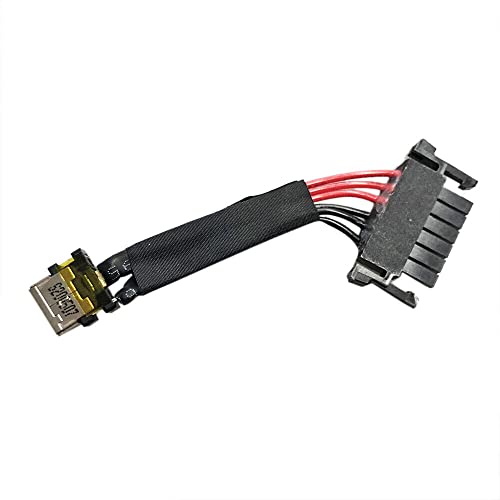 HSSDTECH Anschluss Netzteil Ladegerät DC Power Jack Kabel für MSI Creator 9SF 9SE 9SD 9SG GS75 Stealth 8SF 8SE 8SG 8SD MS-17G2 WS75 9TJ MS-17G3 WS75 GS75 Stealth Creator 17 K1G-3006038-V0 von HSSDTECH