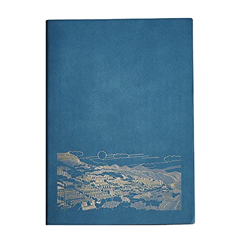 Notizbuch-Notizblock mit Hardcover, B5, weiche Oberfläche, Kunstleder, geeignet for Handbüro, Hardcover-Notizbuch.(Blue) von HSTBLEOO